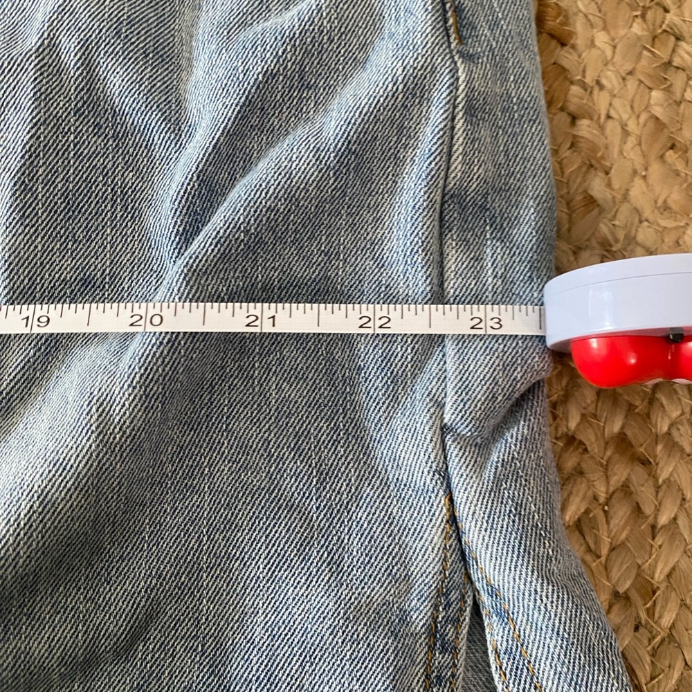 NWOT Forever 21 Light Blue Denim Midi Skirt Size 2X - Picture 12 of 13